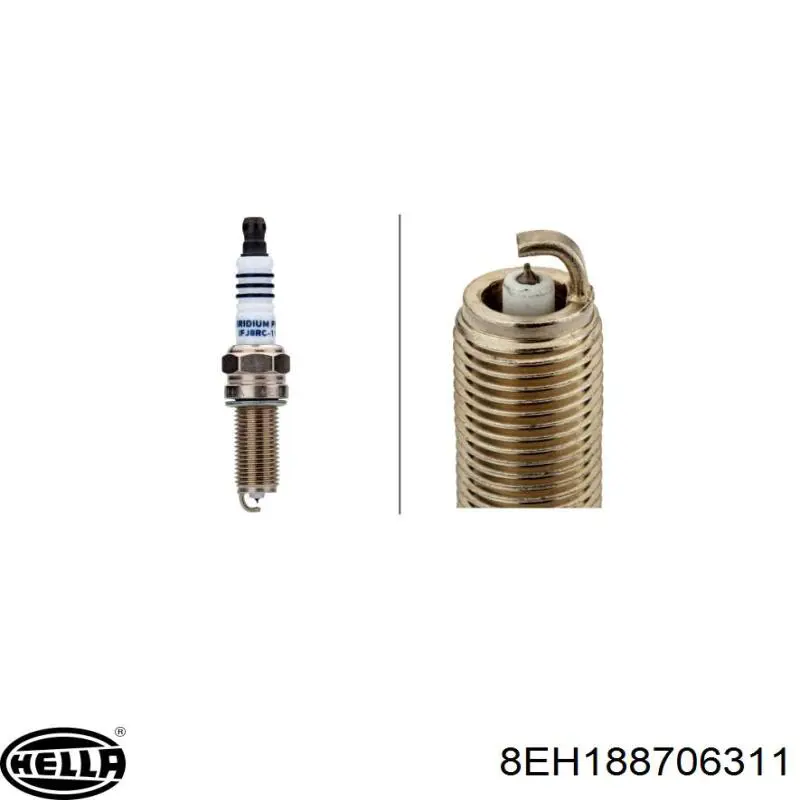 Свічки автомобільні HELLA 8EH188706311 ціна, від 8.92 USD