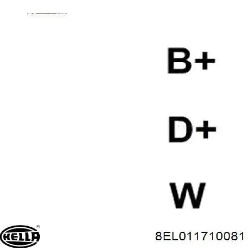 Генератор автомобільний HELLA 8EL011710081