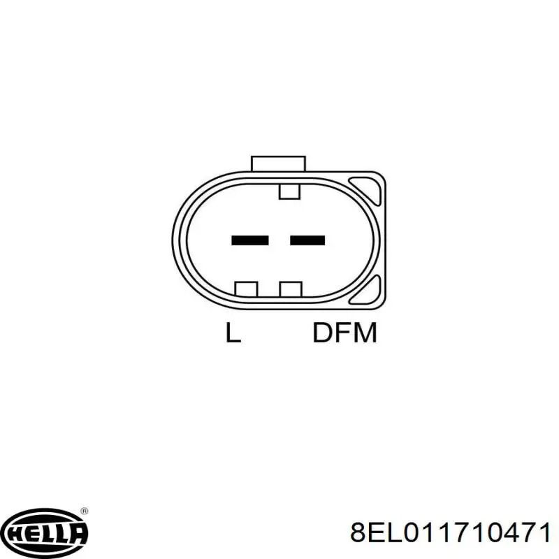 Генератор 8EL011710471 HELLA