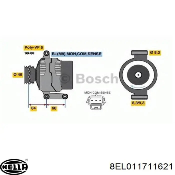 Генератор автомобільний Volvo 8603271