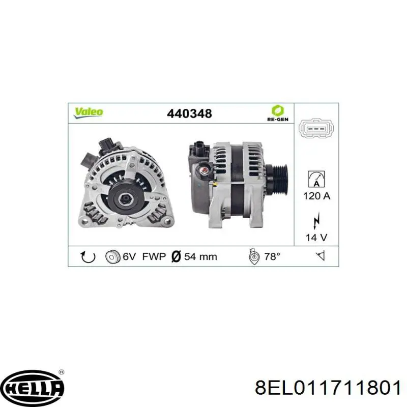 8M5T10300YA Ford Авто генератор