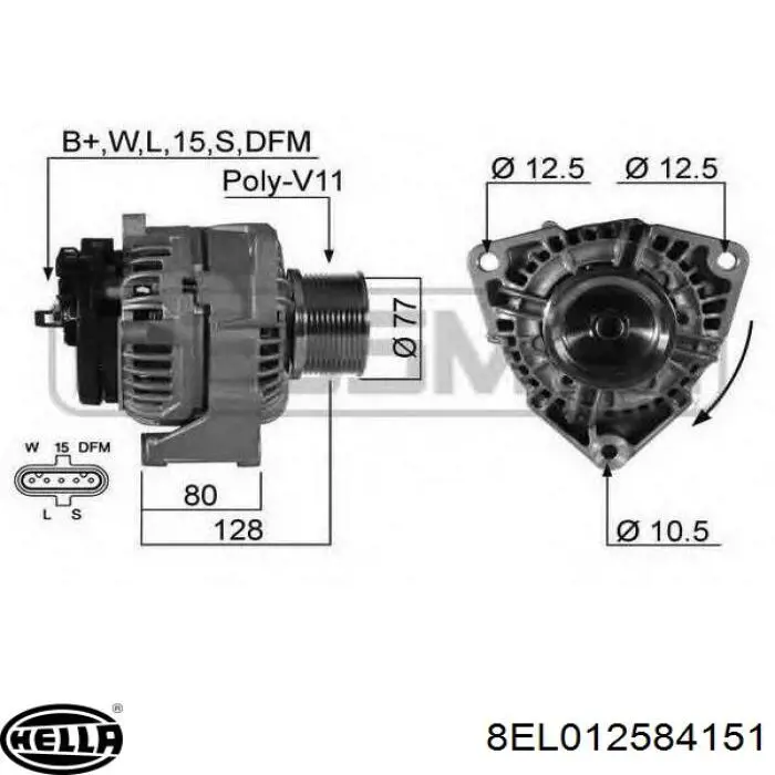 Генератор Febi 48949 ціна, від 220.75 USD