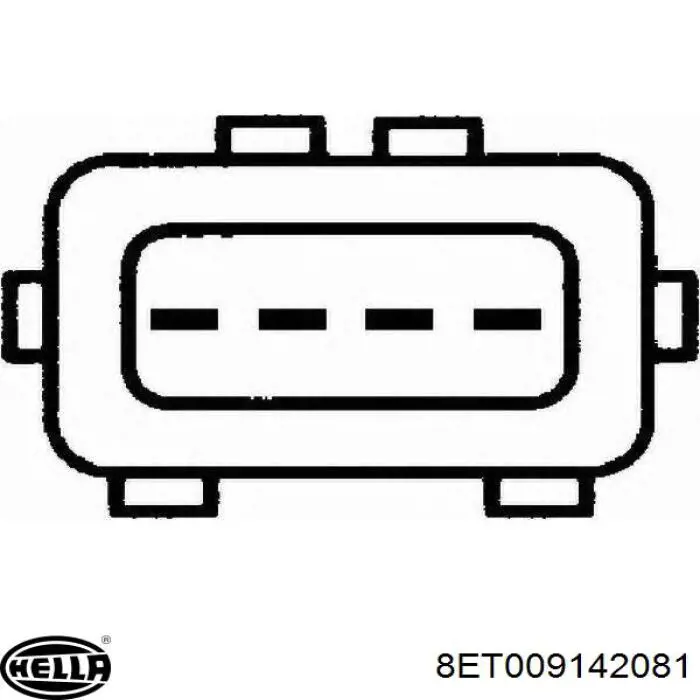 Датчик потоку (витрати) повітря, витратомір MAF - (Mass Airflow) 8ET009142081 HELLA