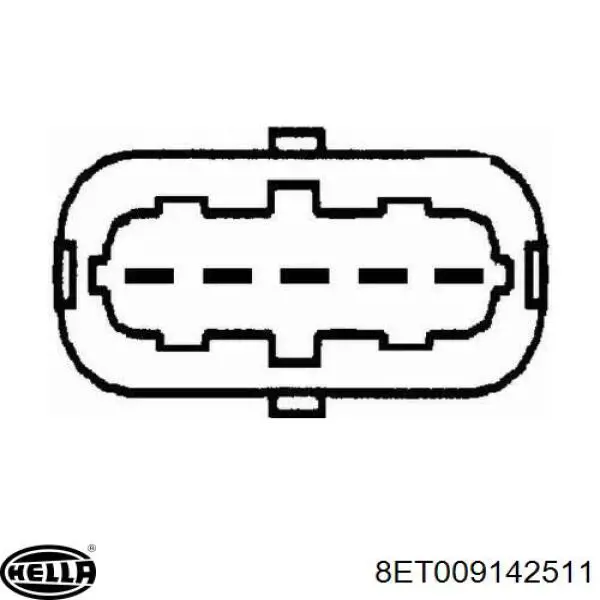 Датчик потоку (витрати) повітря, витратомір MAF - (Mass Airflow) 8ET009142511 HELLA