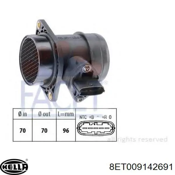 Датчик масової витрати повітря Kamoka 18015 ціна, від 36.97 USD