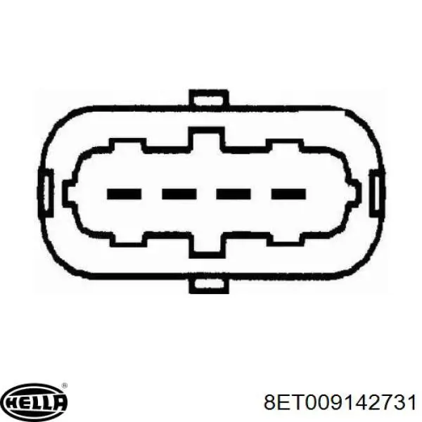 Датчик потоку (витрати) повітря, витратомір MAF - (Mass Airflow) 8ET009142731 HELLA