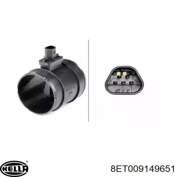 Купити 8ET009149651 HELLA Повітромір