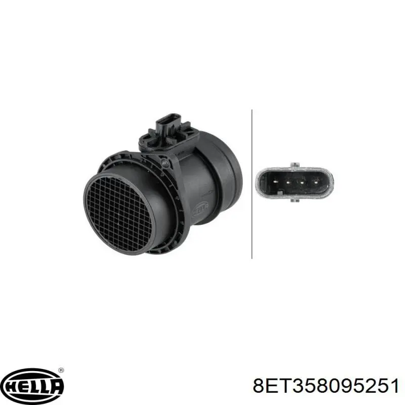 Купити 8ET358095251 HELLA Повітромір