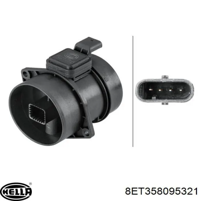 366941 VALEO Датчик витрати повітря