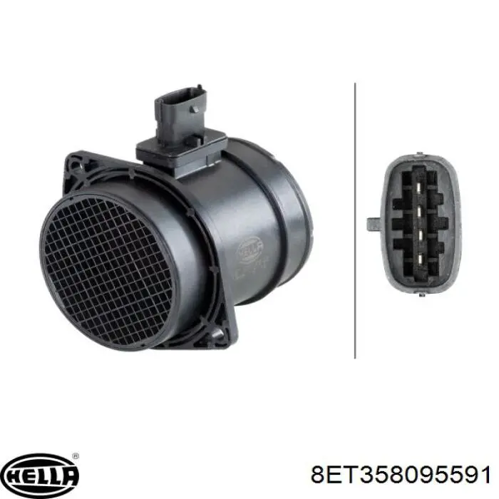 Купити 8ET358095591 HELLA Повітромір