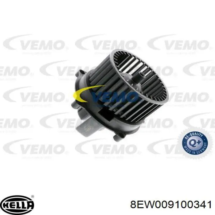 Купити 8EW009100341 HELLA Двигун вентилятора пічки (опалювача салону), задній
