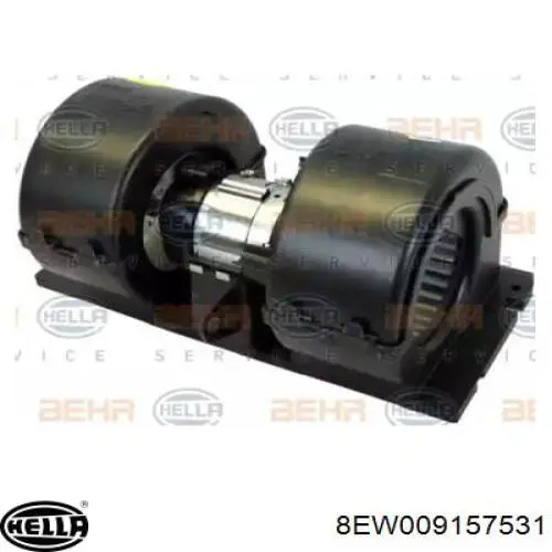 Двигун вентилятора пічки (обігрівача салону) HELLA 8EW009157531 ціна, від 83.86 USD