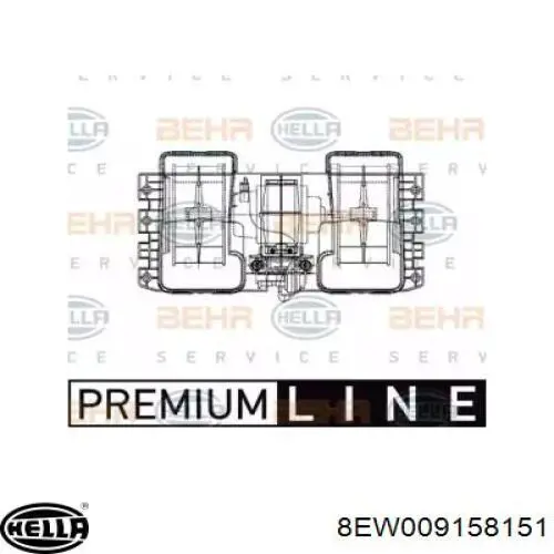 8EW009158151 HELLA Електромотор пічки