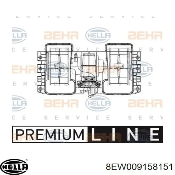 8EW009158151 HELLA Електромотор пічки