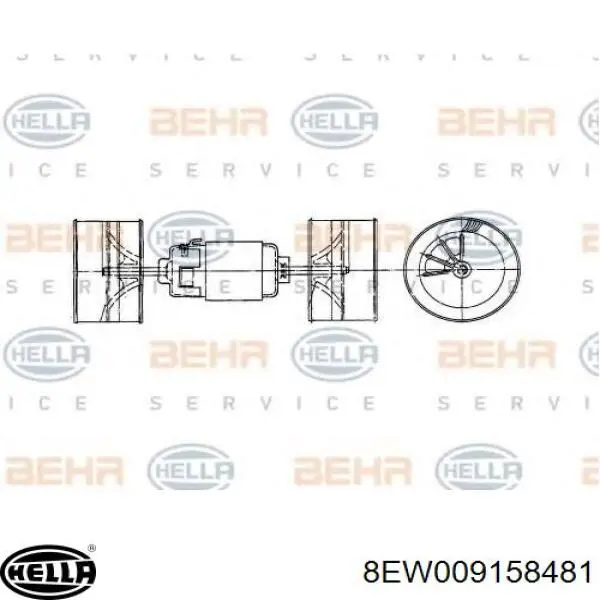Моторчик пічки HELLA 8EW009158481