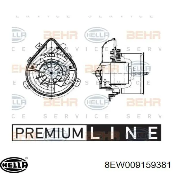 8EW009159381 HELLA Електромотор пічки