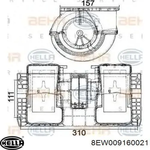 130111116 Bosch Електромотор пічки