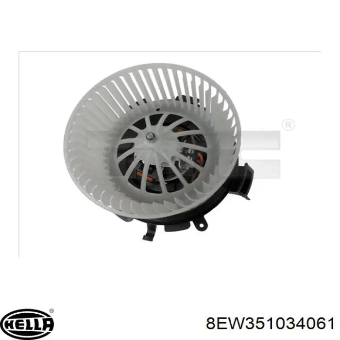 8EW351034061 HELLA двигун вентилятора пічки (обігрівача салону)