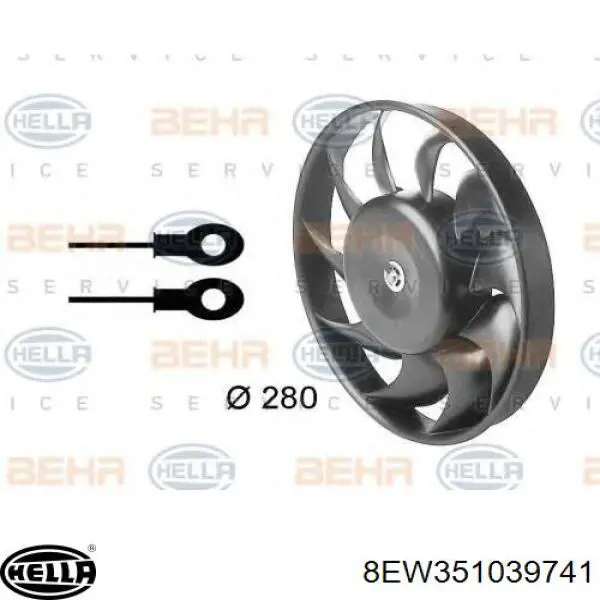 Купити 1341337 Opel Дифузор радіатора охолодження, в зборі з двигуном і крильчаткою