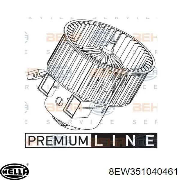 Двигун вентилятора пічки (обігрівача салону) 8EW351040461 HELLA