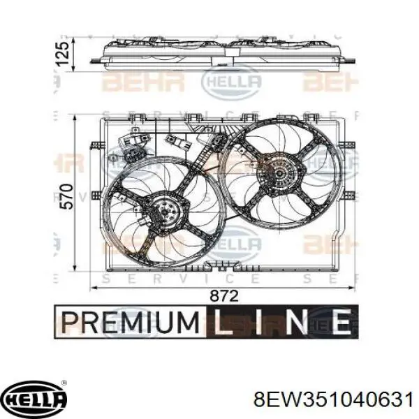 Вентилятор охолодження радіатора AC230106 Maxgear