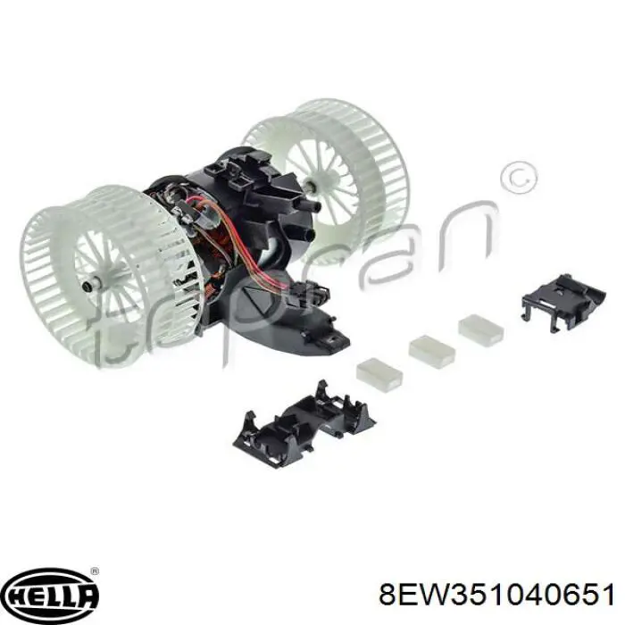 Вентилятора пічки 8EW351040651 HELLA
