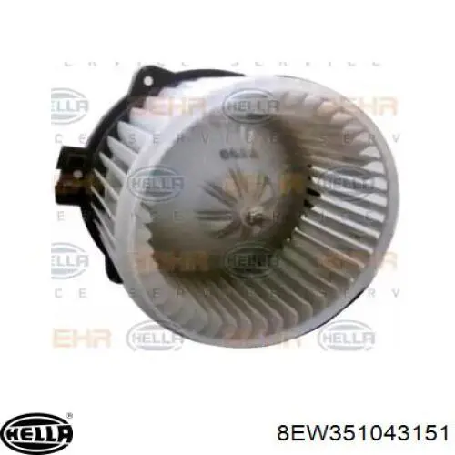 8EW351043151 HELLA двигун вентилятора пічки (обігрівача салону)
