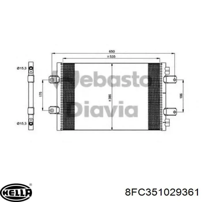Конденсатор кондиціонера Renault (RVI) 5010514383 ціна, від 101.57 USD