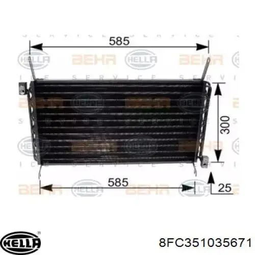 8FC351035671 HELLA Конденсатор