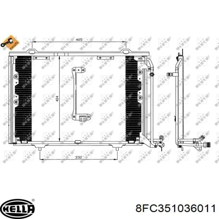 Конденсатор кондиціонера Hart 602260 ціна, від 81.41 USD