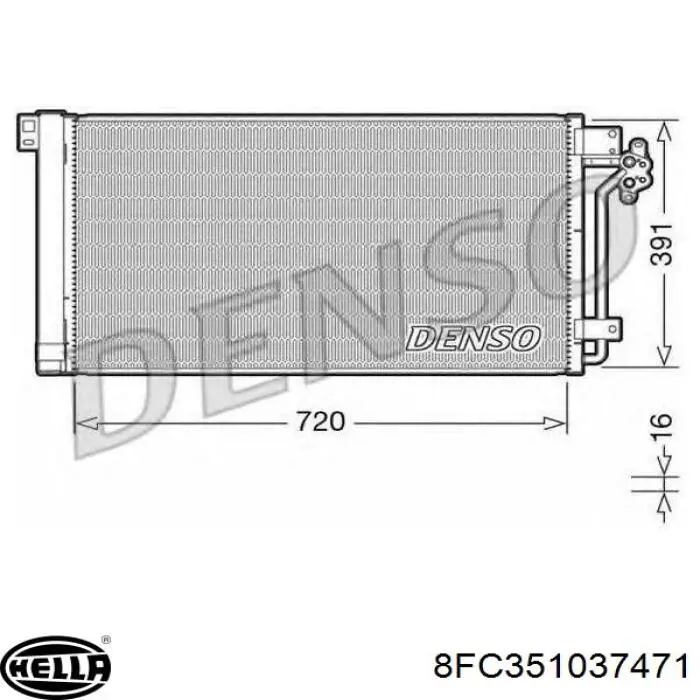 YS4H8C342AC Ford Конденсатор