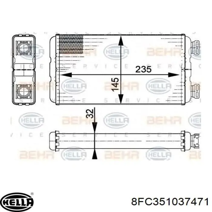 Конденсатор кондиціонера Ford 1086534 ціна, від 67.77 USD