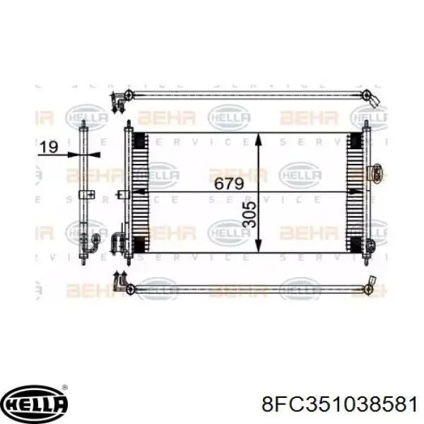 Купити 92110BM400 Nissan/Infiniti Радіатор системи охолодження кондиціонера