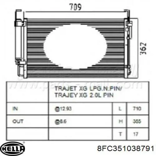 Конденсатор кондиціонера Thermotec KTT110527 ціна, від 119.11 USD