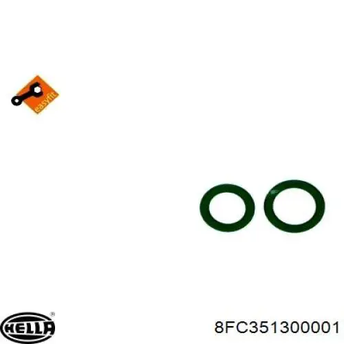 8FC351300001 HELLA радіатор кондиціонера