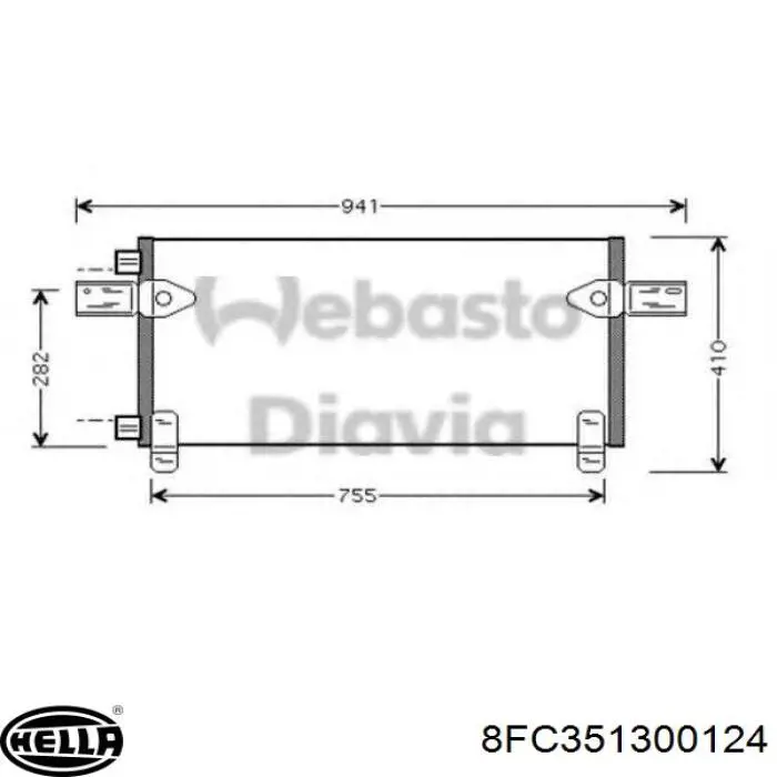 AC282000S Mahle Original Конденсатор