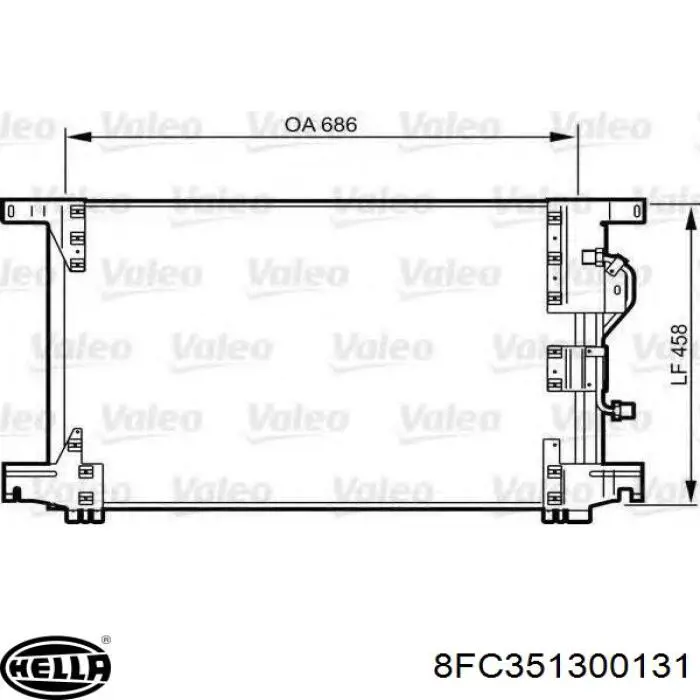 Купити 1343591 Ford Радіатор системи охолодження кондиціонера