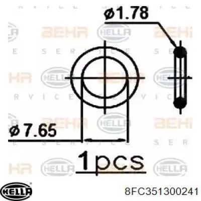 Радіатор кондиціонера 8FC351300241 HELLA