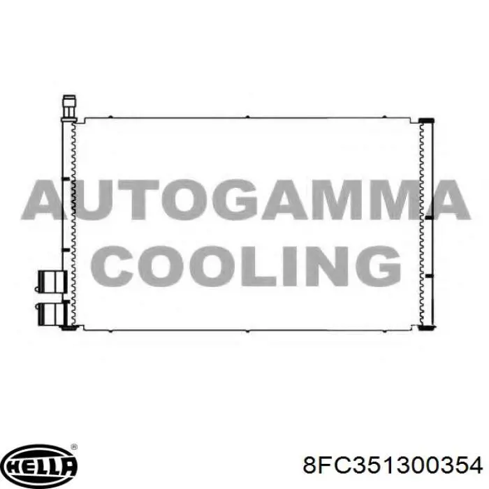 Купити 8FC351300354 HELLA Радіатор системи охолодження кондиціонера