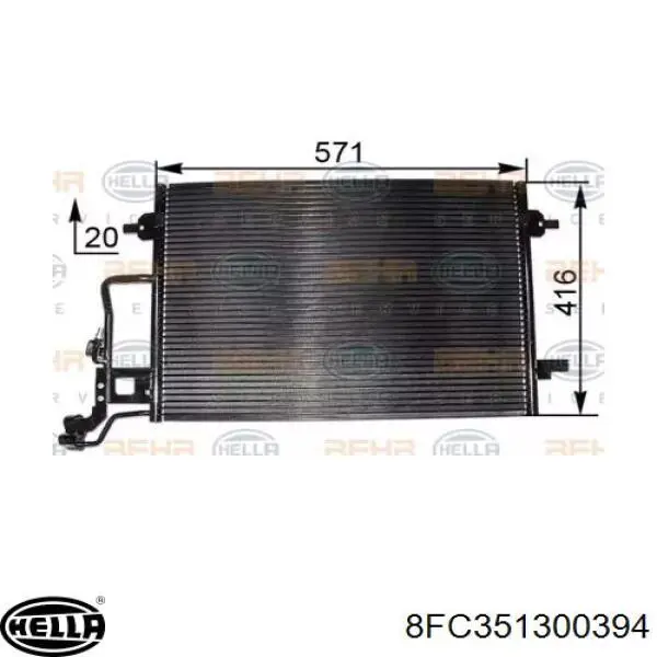 Конденсатор кондиціонера Hart 603224 ціна, від 70.74 USD