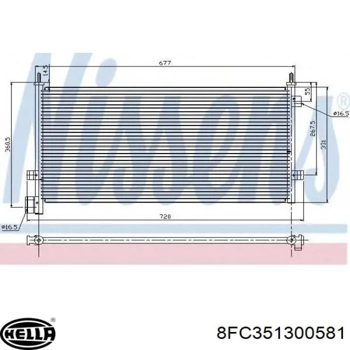 Купити KTT110347 Thermotec Радіатор системи охолодження кондиціонера
