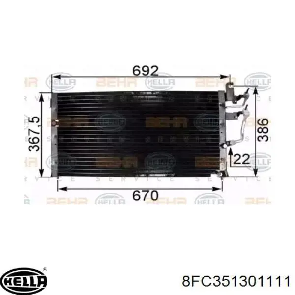 Конденсатор кондиціонера Mitsubishi Space Wagon II мінівен (N3W, N4W) (1991 - 2000) ціна, від 71.70 USD