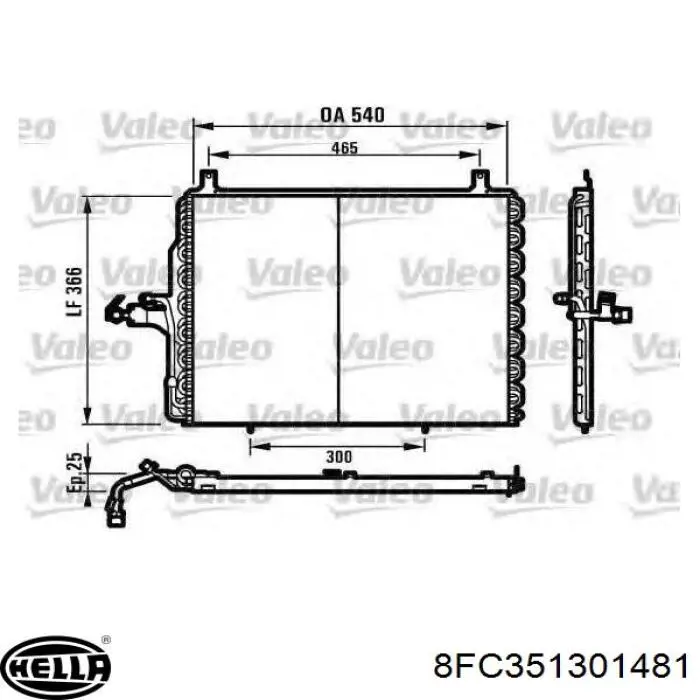 Купити A1248300070 Mercedes Радіатор системи охолодження кондиціонера