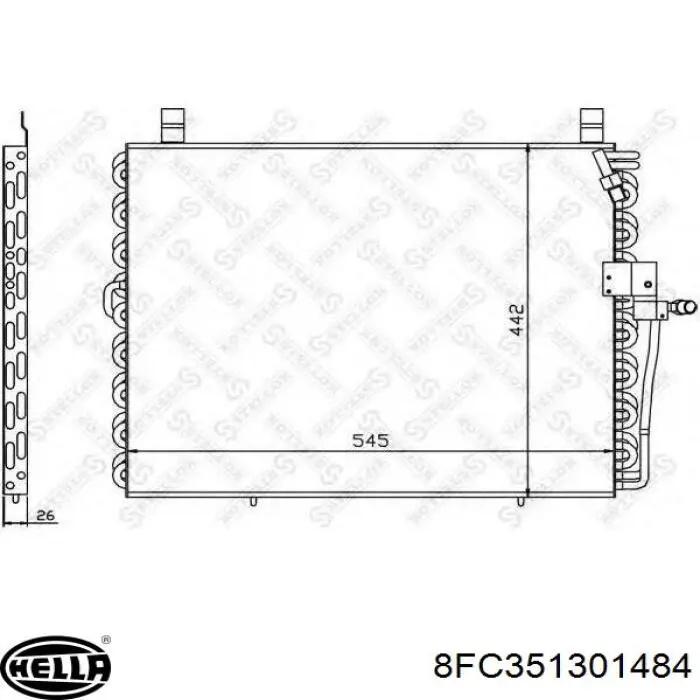 Конденсатор кондиціонера Mercedes A1248300070 ціна, від 88.96 USD