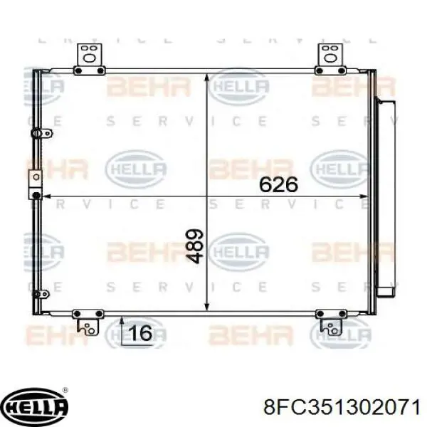 Конденсатор кондиціонера Mahle Original AC382000S ціна, від 122.33 USD