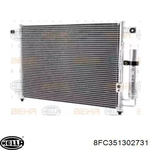 Радіатор кондиціонера 2933K8C1 Polcar