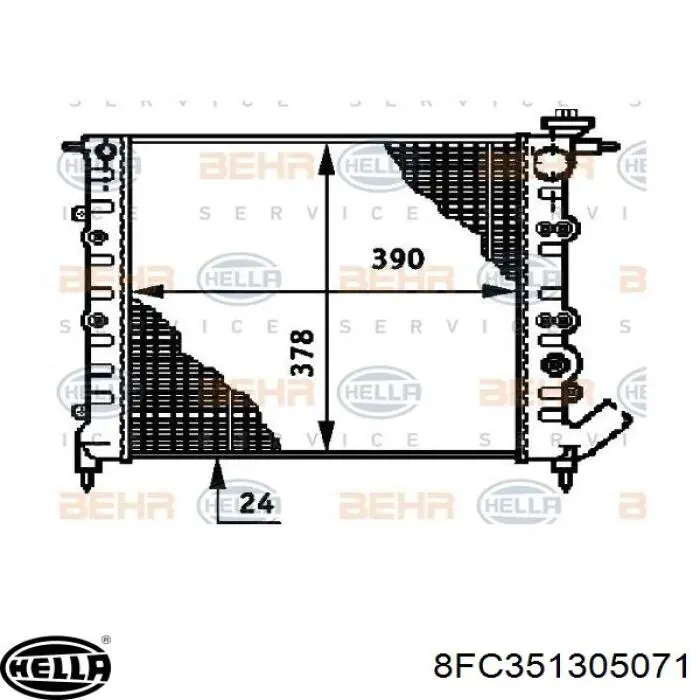 Радіатор охолодження кондиціонера Mahle Original AC512000S