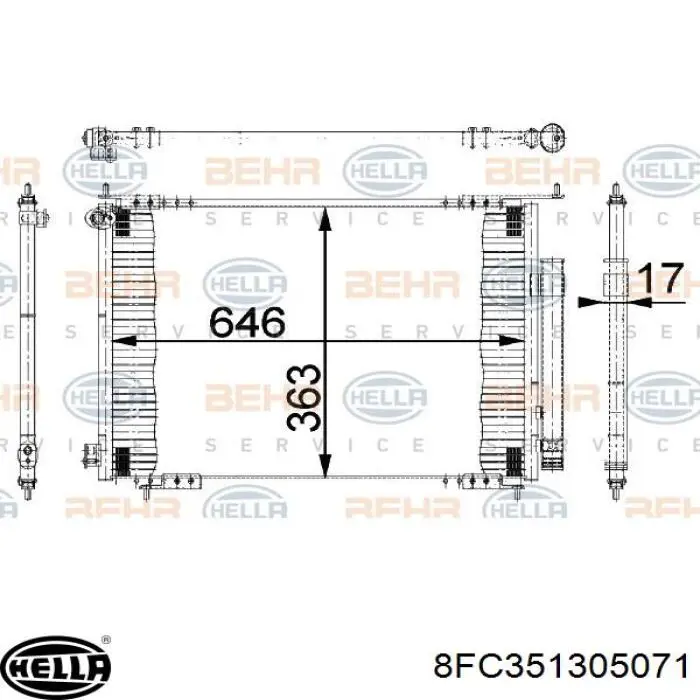 AC512000S Mahle Original Конденсатор