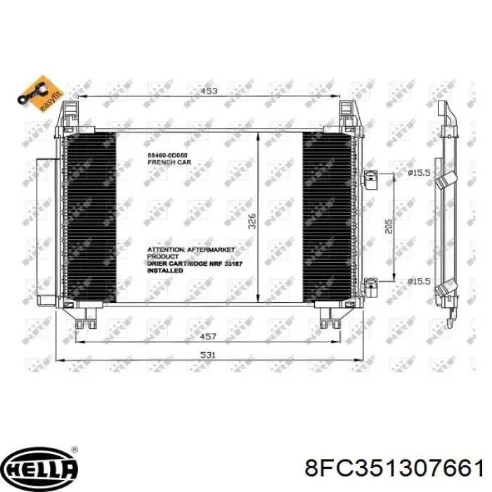 Радіатор кондиціонера FP70K486KY Koyorad