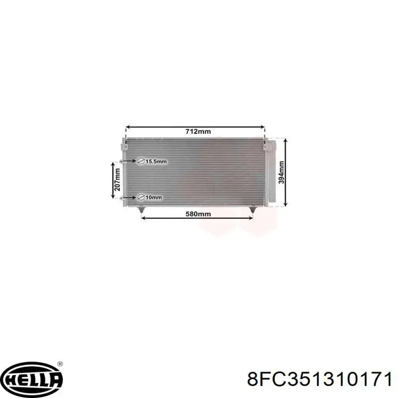Конденсатор кондиціонера Mahle Original AC606000S ціна, від 88.77 USD
